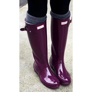 Hunter Rain Boots Tall Gloss